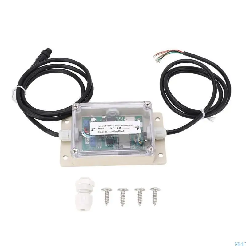 N84F Double NMEA To NMEA 0183 Converter Waterproof For Oceanic Marine