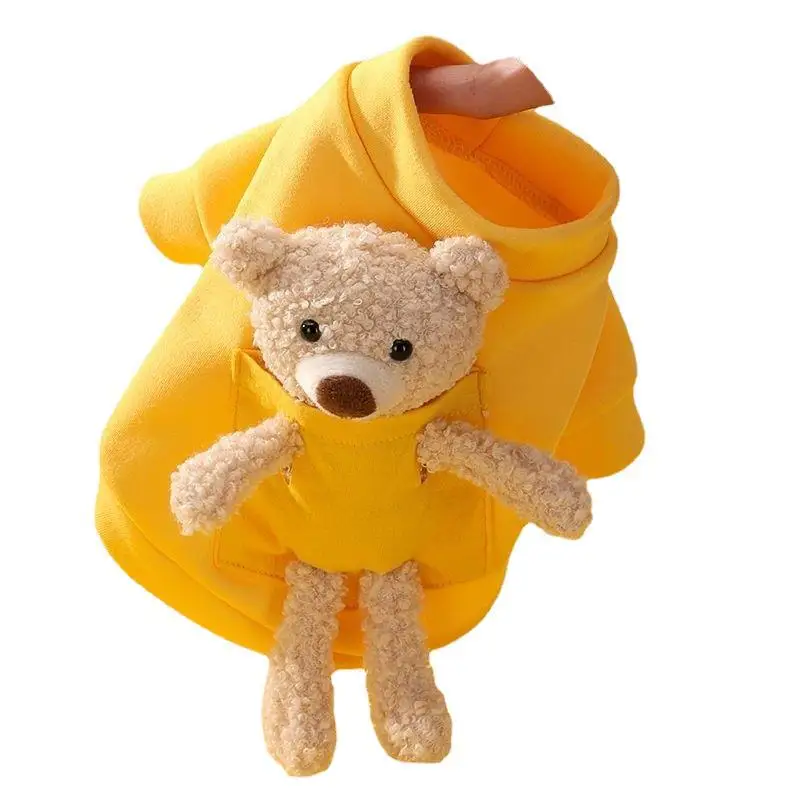 

Pet Supplies Autumn and Winter Little Bear Sweater Fadou Cat Teddy Medium and Small Two legged Dog Clothes Pet Accessories