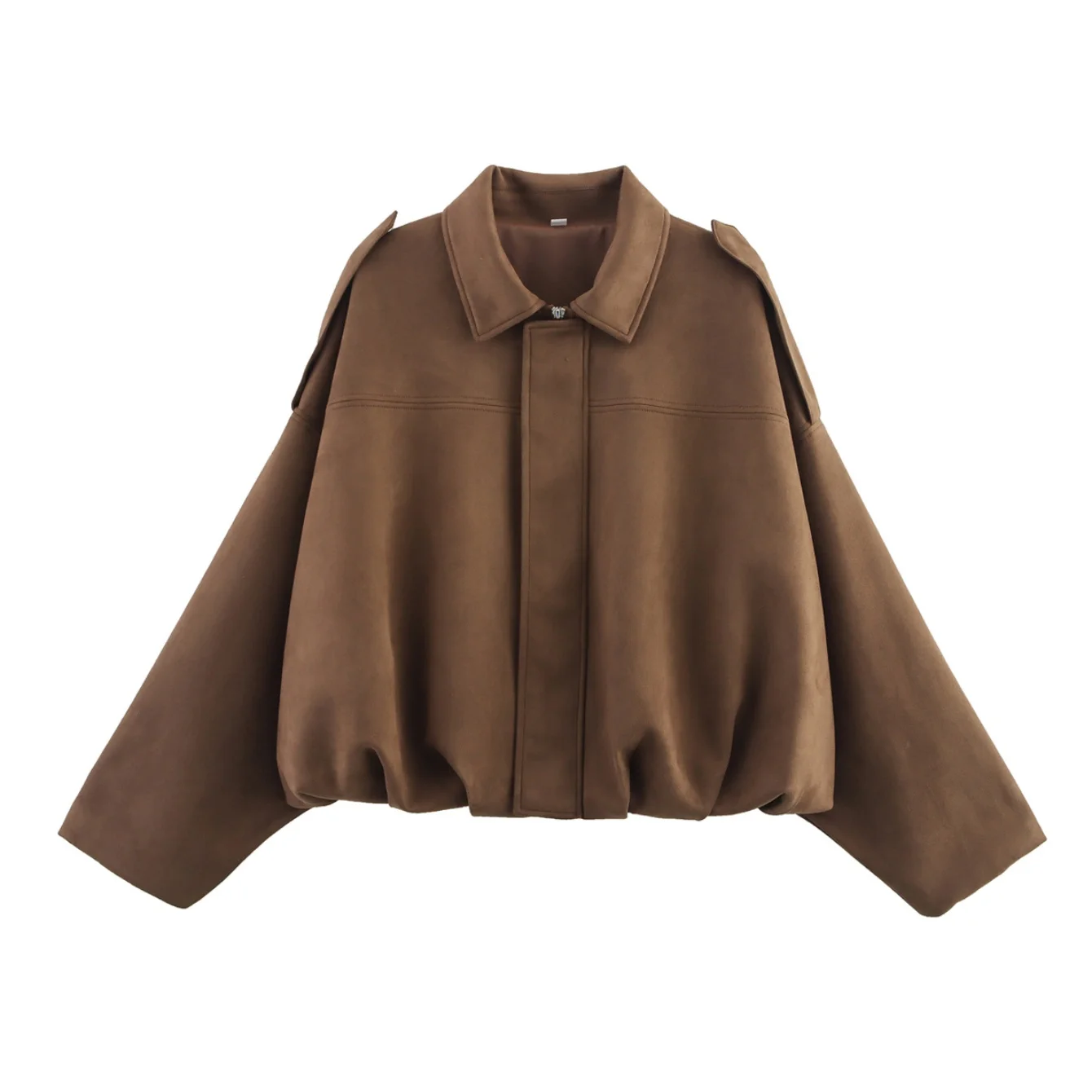 2025 Fashion Women Suede Loose Soft Outfits Jacket Coat Vintage Woman Oversize Bomber Jackets for Party Female Chic Outwear