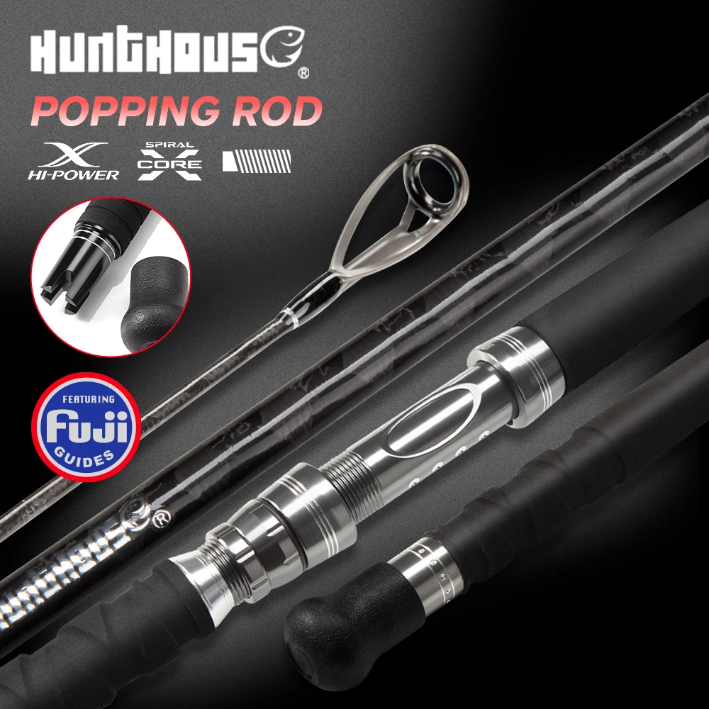 Hunthouse Ocea GT Popping Fishing Rod Spinning 100g Fuji Guide Carbon Fiber  2.35m 2.55m 2.7m Boat For Tuna Blue Marlin Rod Boat - AliExpress