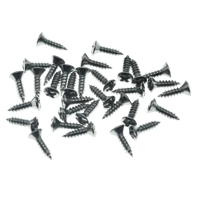 Viti Per Ponte Tremolo Chitarra Stratocaster - Acciaio Inox Anti-ruggine, Confezione Da 30 Pezzi, Testa A Croce - Foto 4