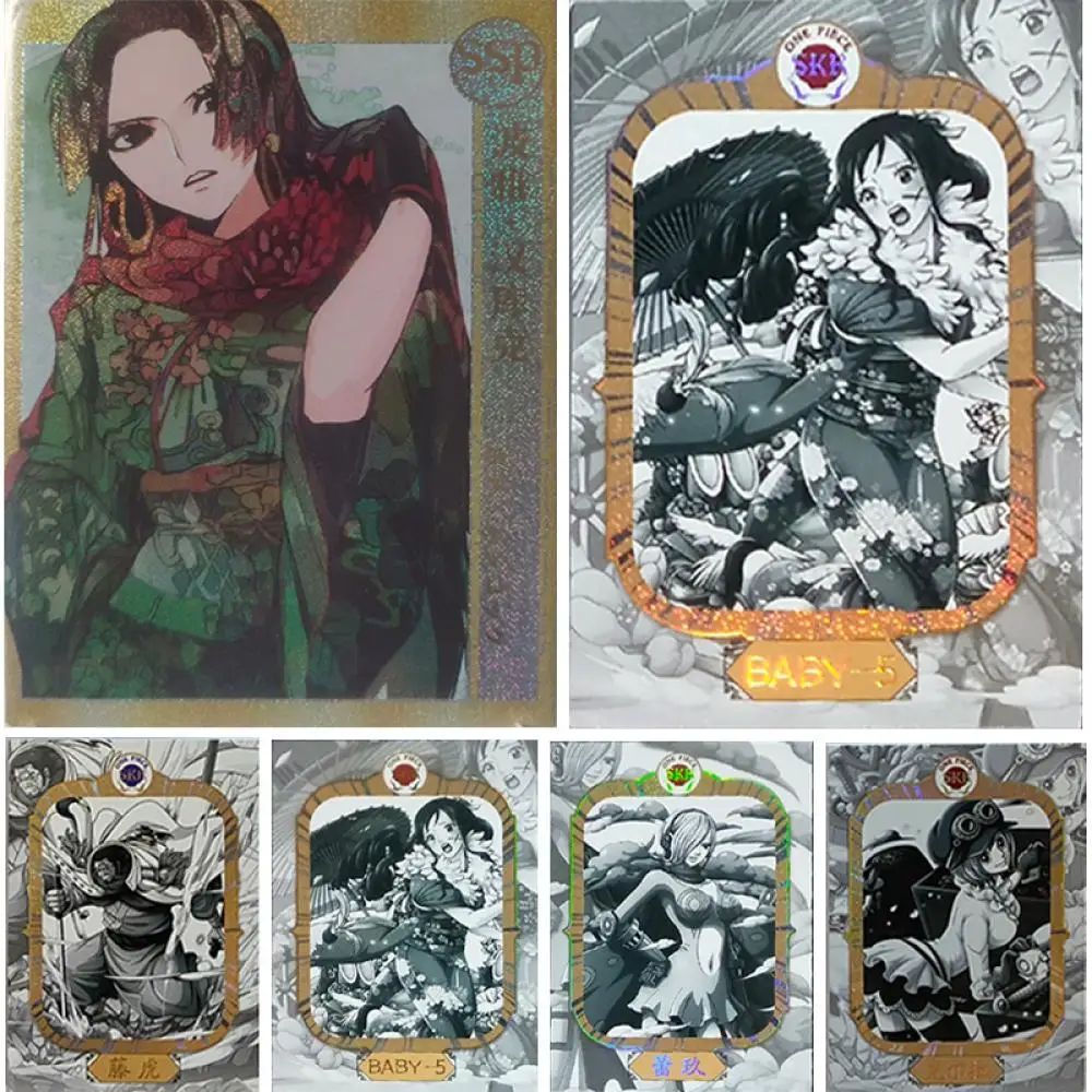 

Аниме ONE PIECE SSP SKR series Suger Nami Boa Hancock Vinsmoke Reiju BABY-5 коллекционная карточка детские игрушки Настольная Игра карточка