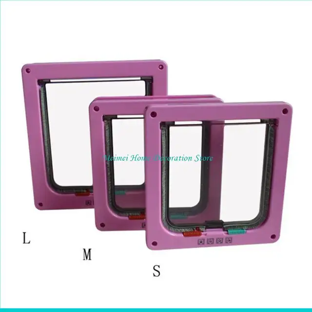 H7BF Pet Dogs Door Sliding Cats Door Automatic Flap Lockable Door for Existing Wall Door for Small Dogs H7BF Pet Dogs Door Sliding Cats Door Automatic Flap Lockable Door for Existing Wall Door for Small Dogs