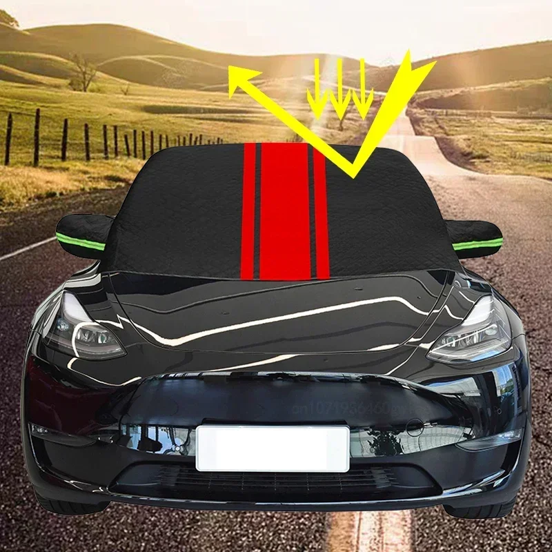 Waterproof Cotton Car Cover Outdoor Anti Snow Windshield Protective
