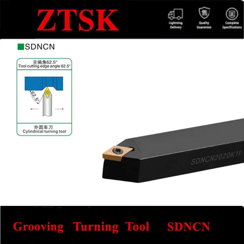 

SDNCN1010 SDNCN1212 SDNCN1616 SDNCN2020 SDNCN2525 External Turning Tool Holder Lathe CNC Cutting Tool Cutter Bar