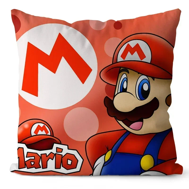 Cushion Cover Pillow Case Cover Super Marioes Bros Pillow Covers 45x45cm