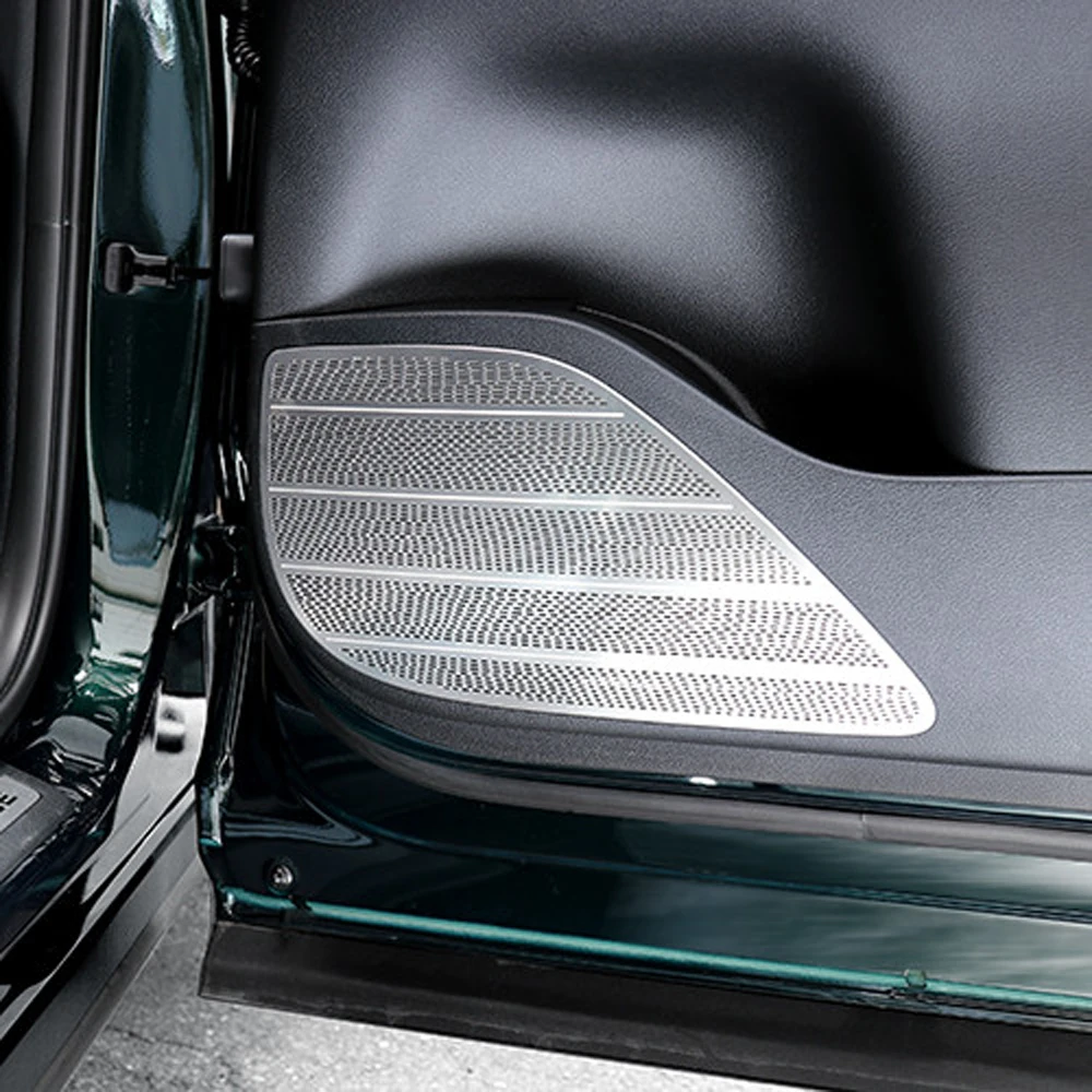 

Stainless Steel 2pcs Car Interior Rear Door Audio Speaker Decorative Cover Trim For Hyundai Palisade Auto Styling Accessories