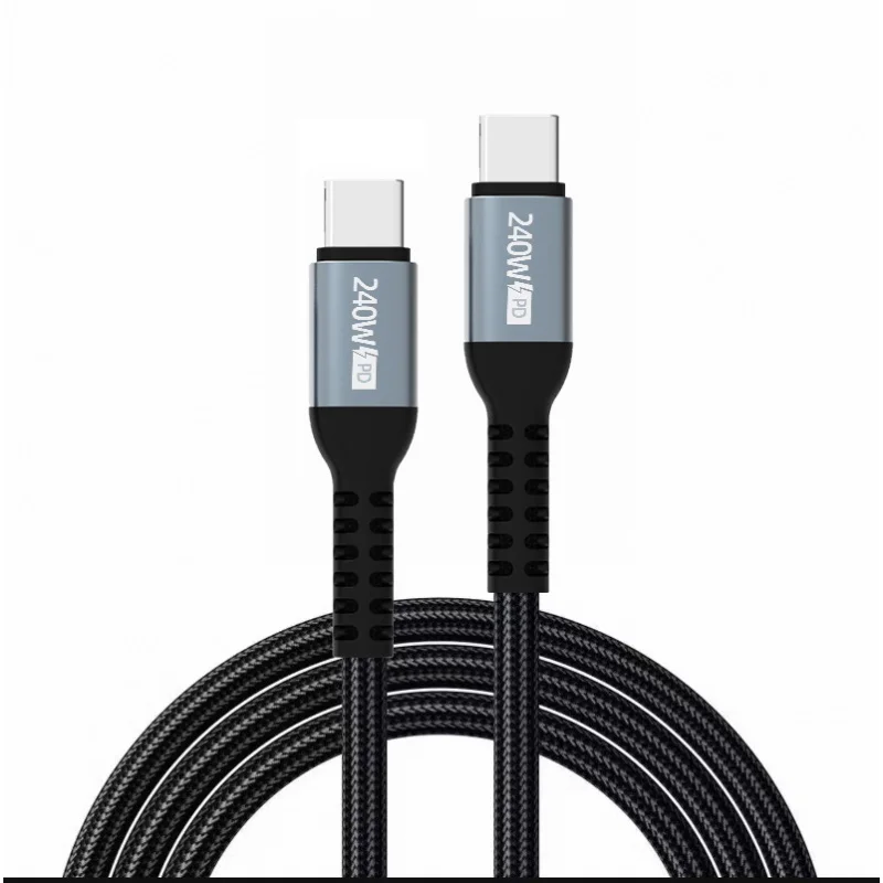 PD240WFast charge lineType- CtoCData Cable Double-Headed Compatible100W66W18Wwith Chip240WFast Charge