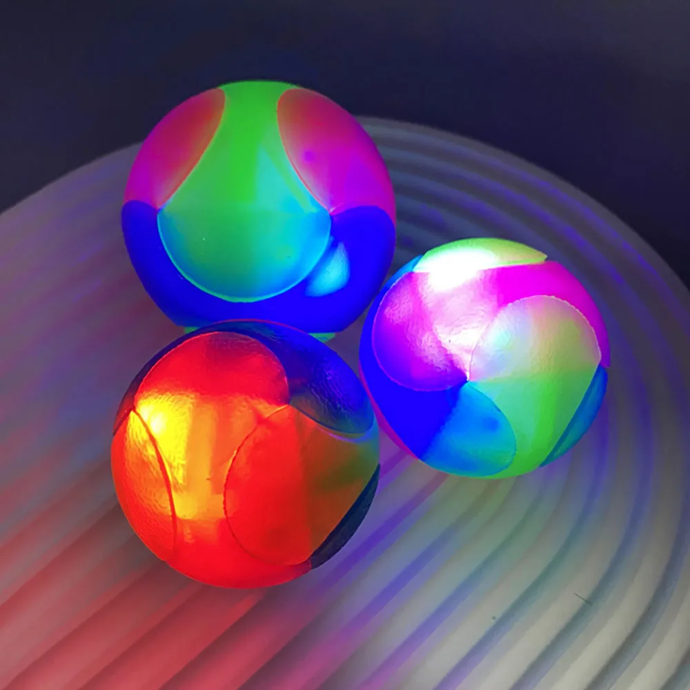 LED Glowing Ball for Dogs, Flashing Glow in the Dark, Elastic Ball Toy, Interactive Toys for Puppy, Chewing Molar Balls 5