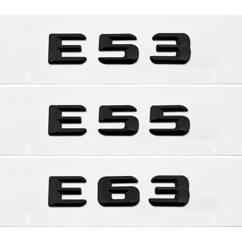 Car Stickers Decorative Stickers Car Tail Letter Number Emblem Sticker Rear Trunk Badge Decal For Mercedes Benz E Class E53 E55 E63 E200 E220 E230 E240 E250 E260