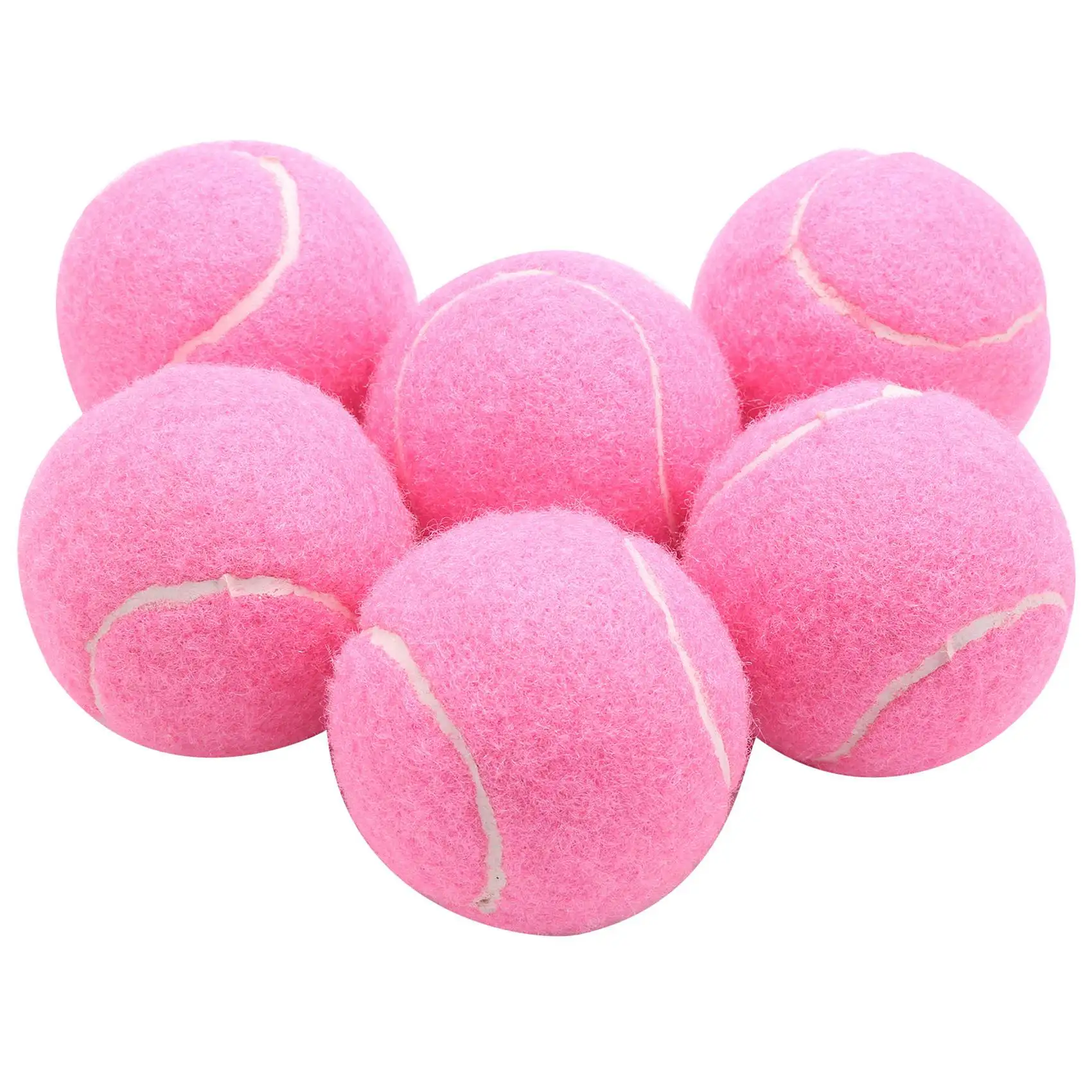Tennis Balls 6Pcs Pack 66mm Wear-Resistant Elastic Training Tennis Balls For Club Ladies Beginners Practice