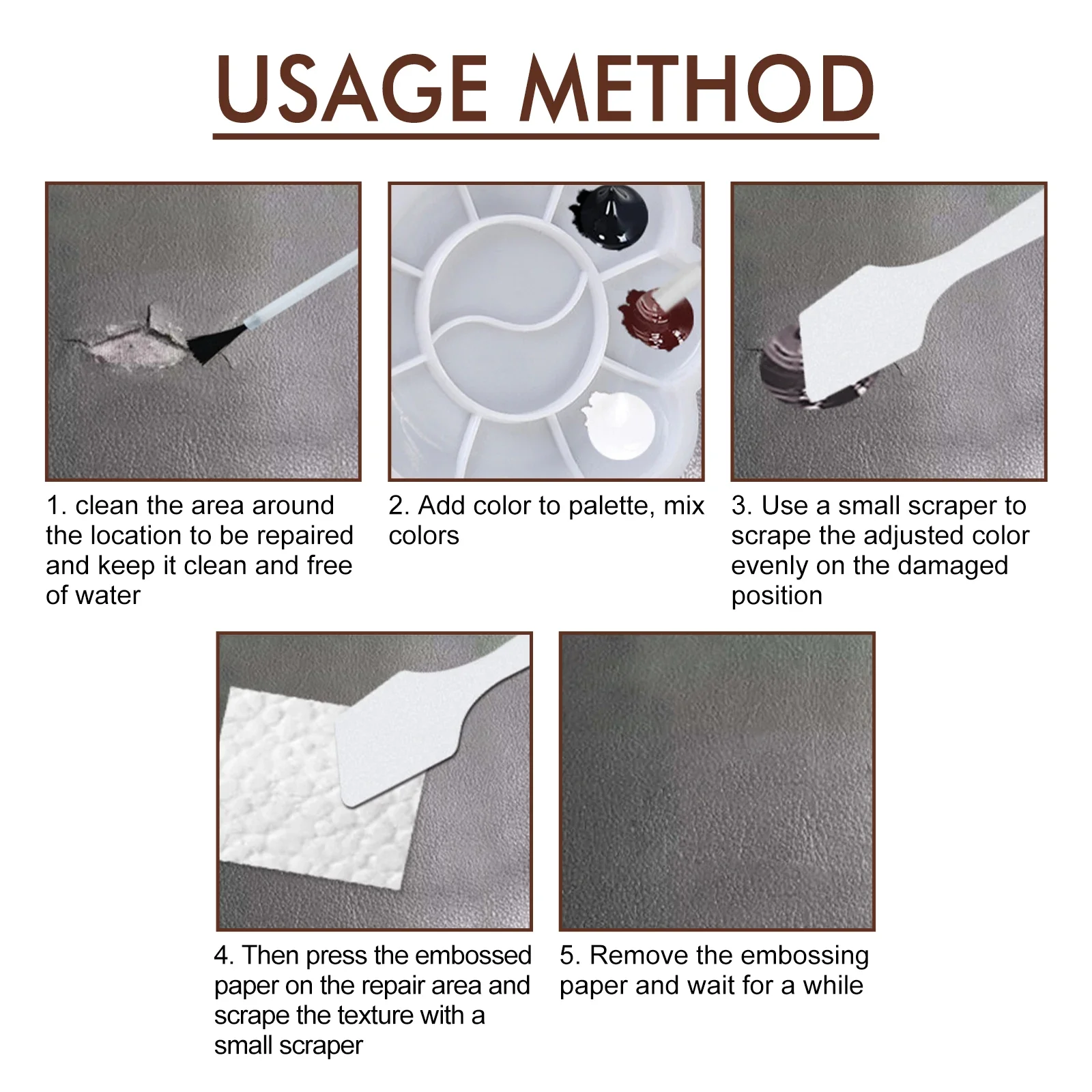 Leather Filler Paste Leather Repair Kit Leather Repair Paste 20/50ml