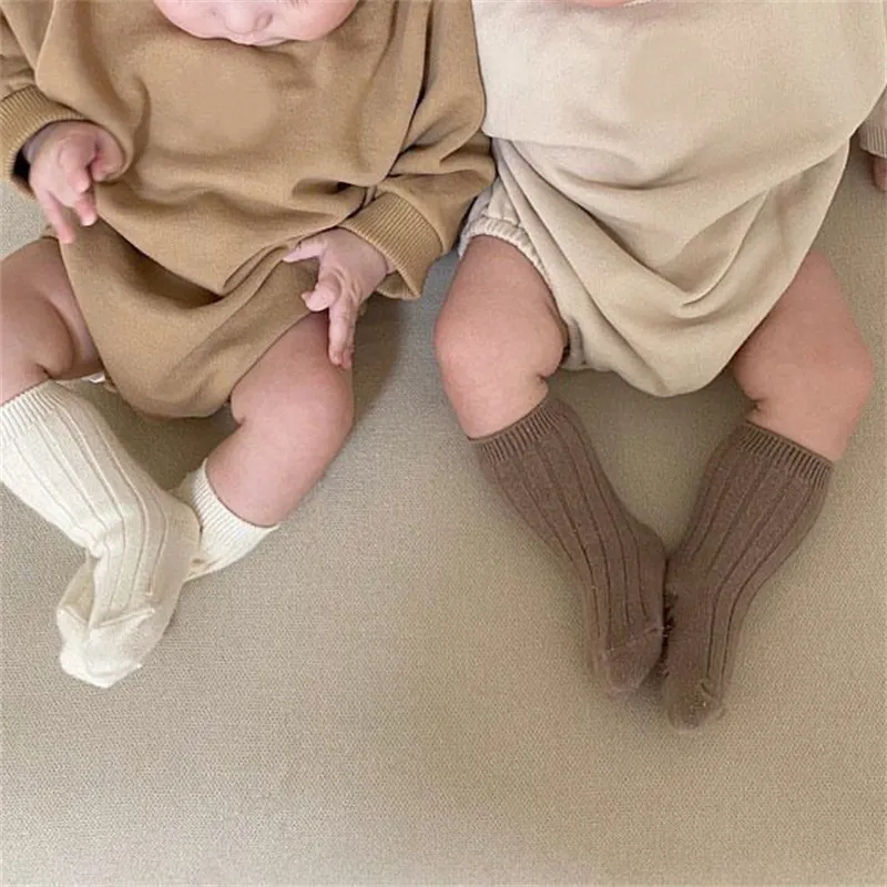 Baby Bodysuits expensive Newborn Baby Girl Boy Solid Color Cotton Romper Infant Toddler Long Sleeve Jumpsuit Spring Summer Hoodie Baby Clothes 3M-2T Baby Jumpsuit Cotton 