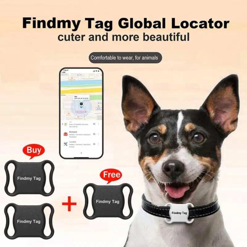 

Водонепроницаемый мини-локатор для домашних питомцев, GPS-трекер, Bluetooth-локатор для определения местоположения кошек и собак