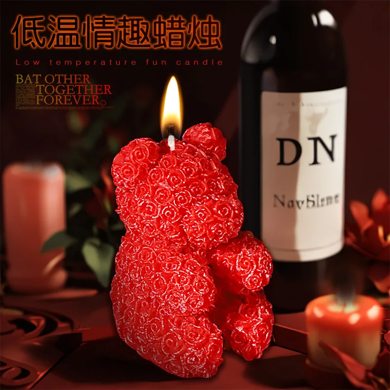 smSex Toys Rose Low Temperature Candles Couple Interactive Props Alternative Passion Wax Drip Flirting