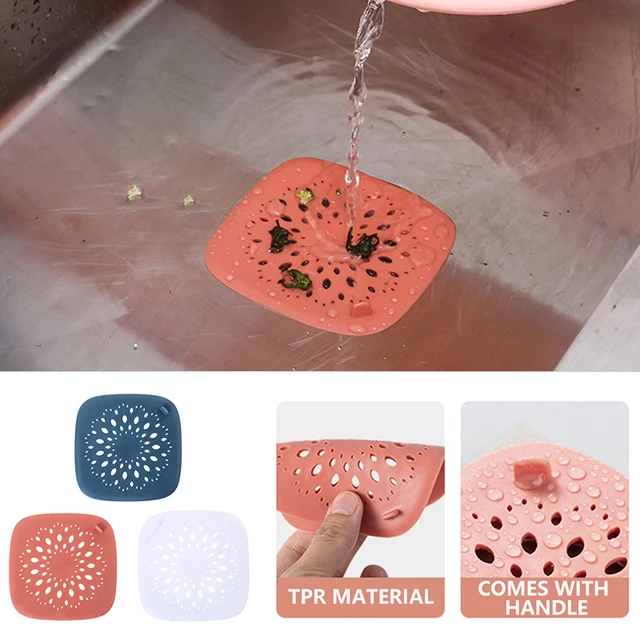 Silicone Hair Filter Sink Anti-blocking Strainer Shower Floor Bathtub Drain  Stopper Kitchen Deodorant Plug Bathroom Accessories