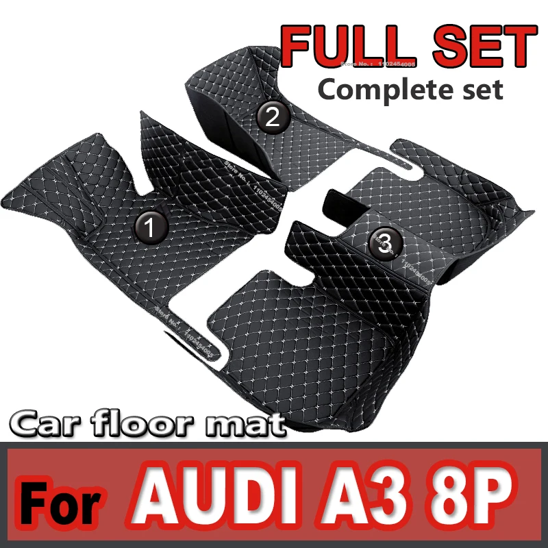 

Car floor mats for AUDI A3 8P sportback 2008 2009 2010 2011 2012 2013 Interior Details Car Accessories Carpet