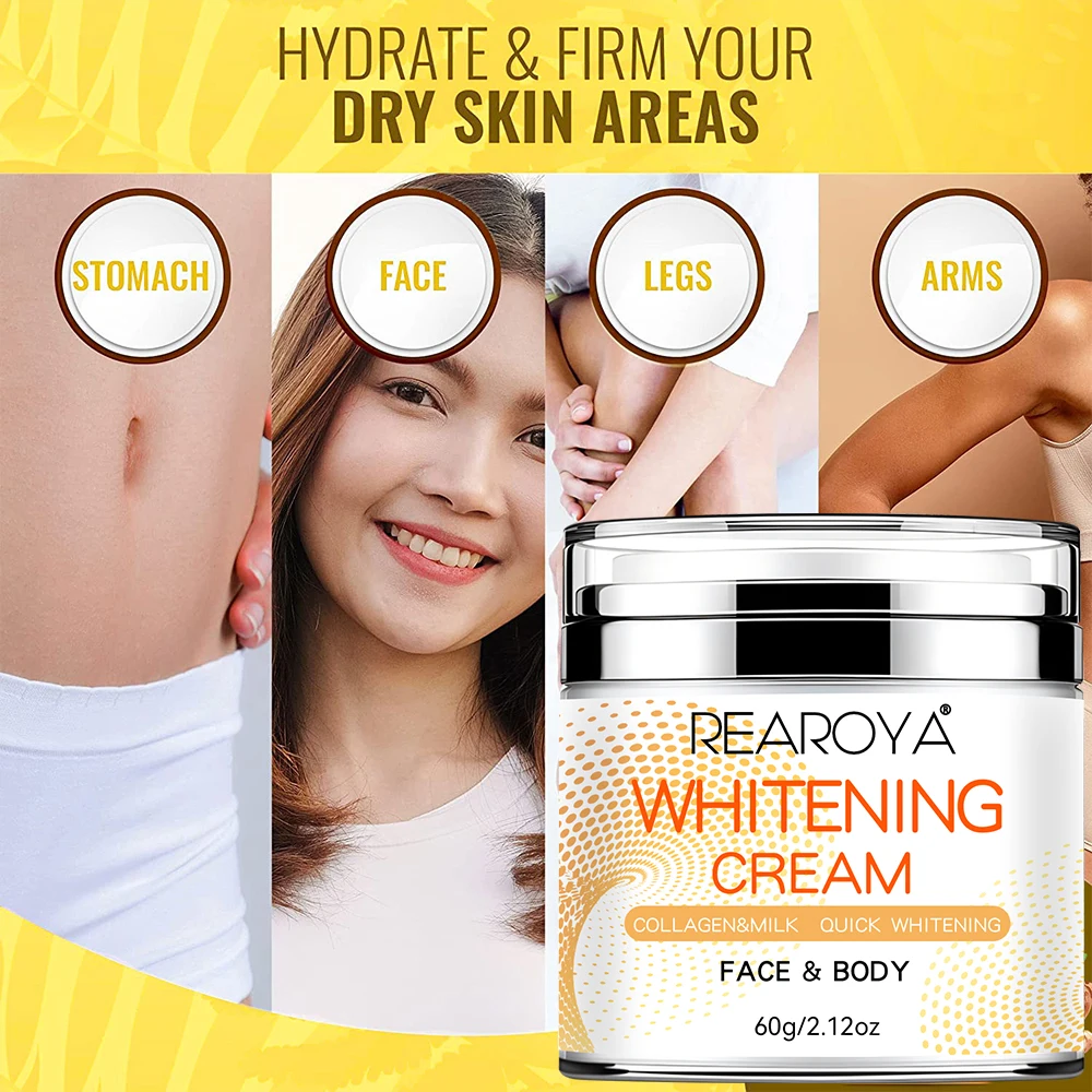 Skin Whitening Cream Face Body Arms Underarm Thigh Intimate Areas Bikini Lightening Cream Gentle Nourishing Brighten Skin Care 4