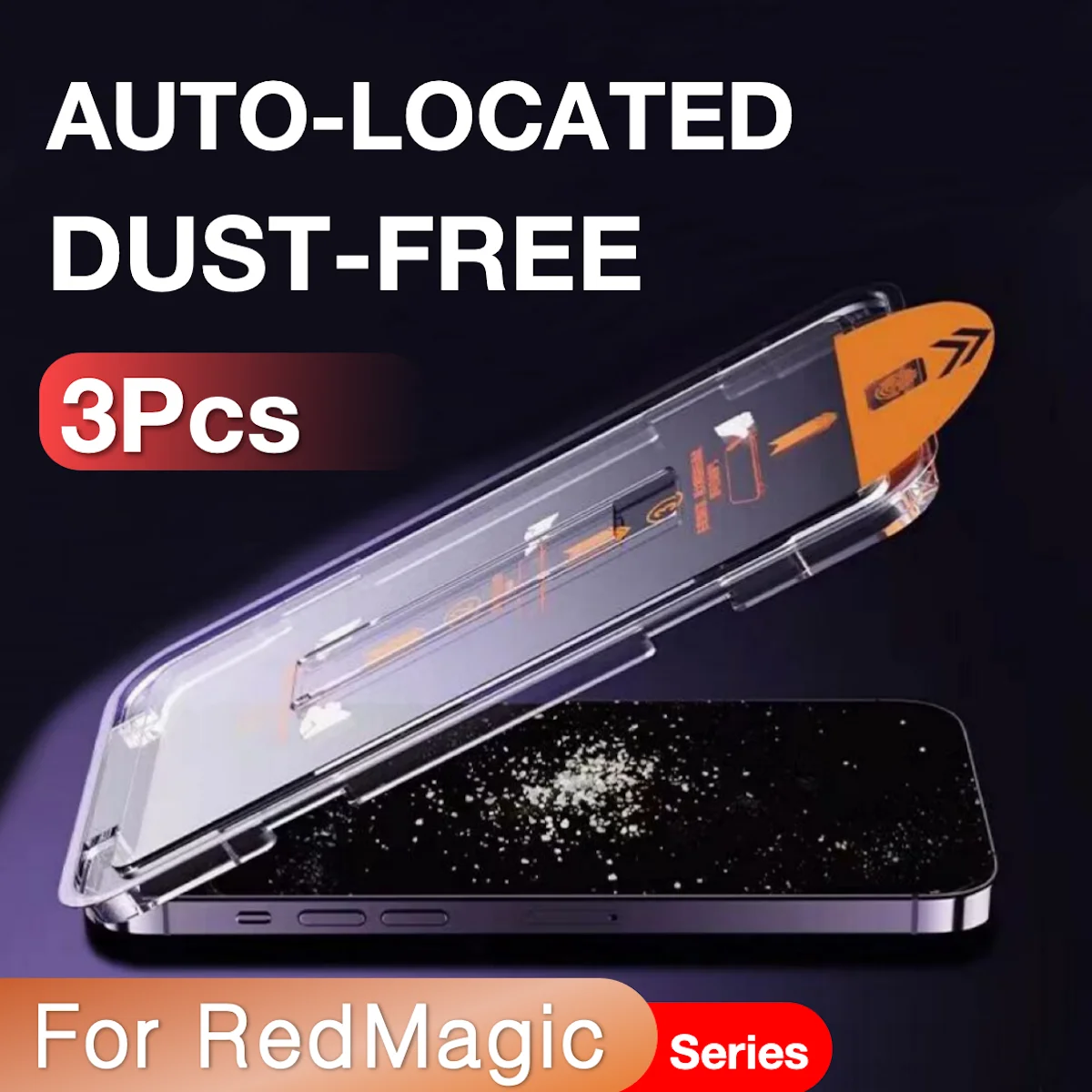 Premium Tempered Glass Screen Protector - Ultrasonic No-Dust, 3-Pack