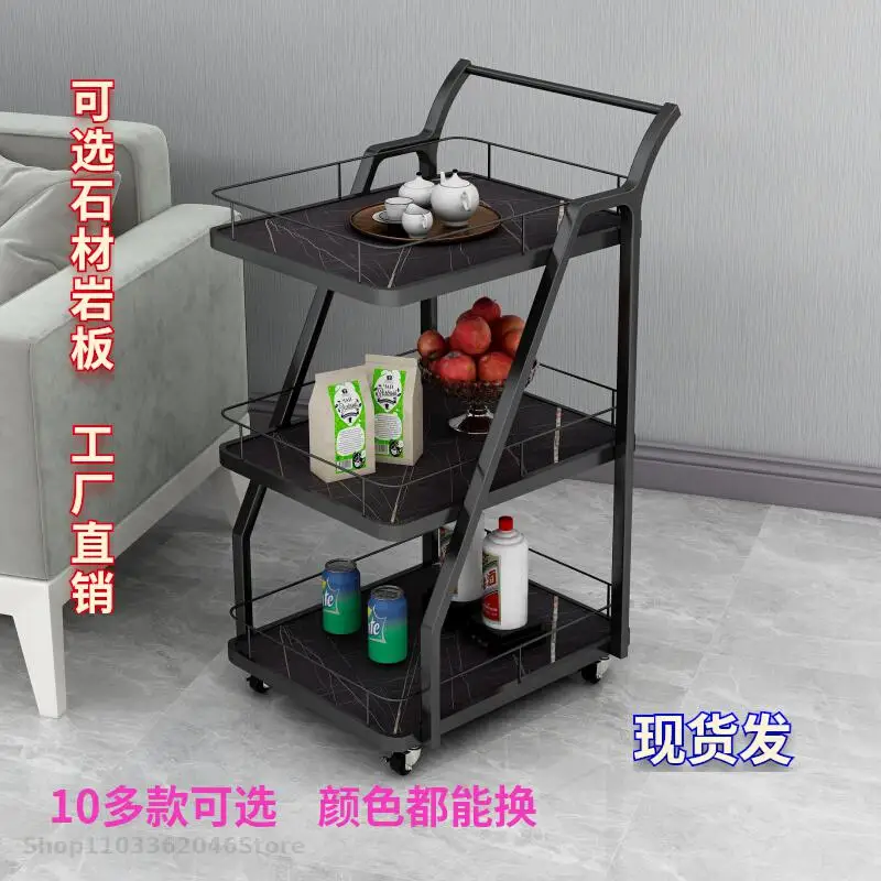 Drinks And Drinks Tea Trolley Restaurant 4s Shop Hotel Bar Ktv Mobile Trolley Shelf Dining Car