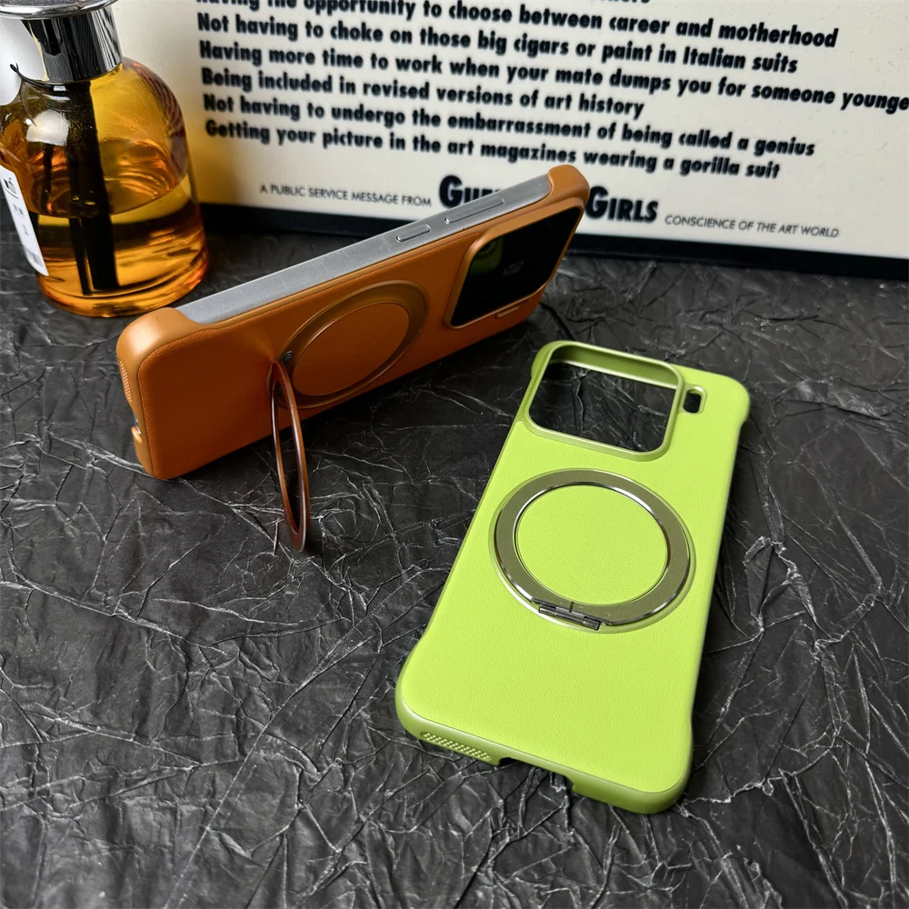 Ultra Thin Magnetic Bracket Phone Case with Invisible Folding Stand