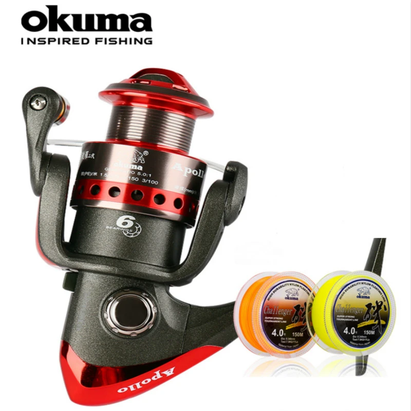 Okuma 16000s 10000s Spinning Fishing Reel 5bb + 1 Bearing Ball