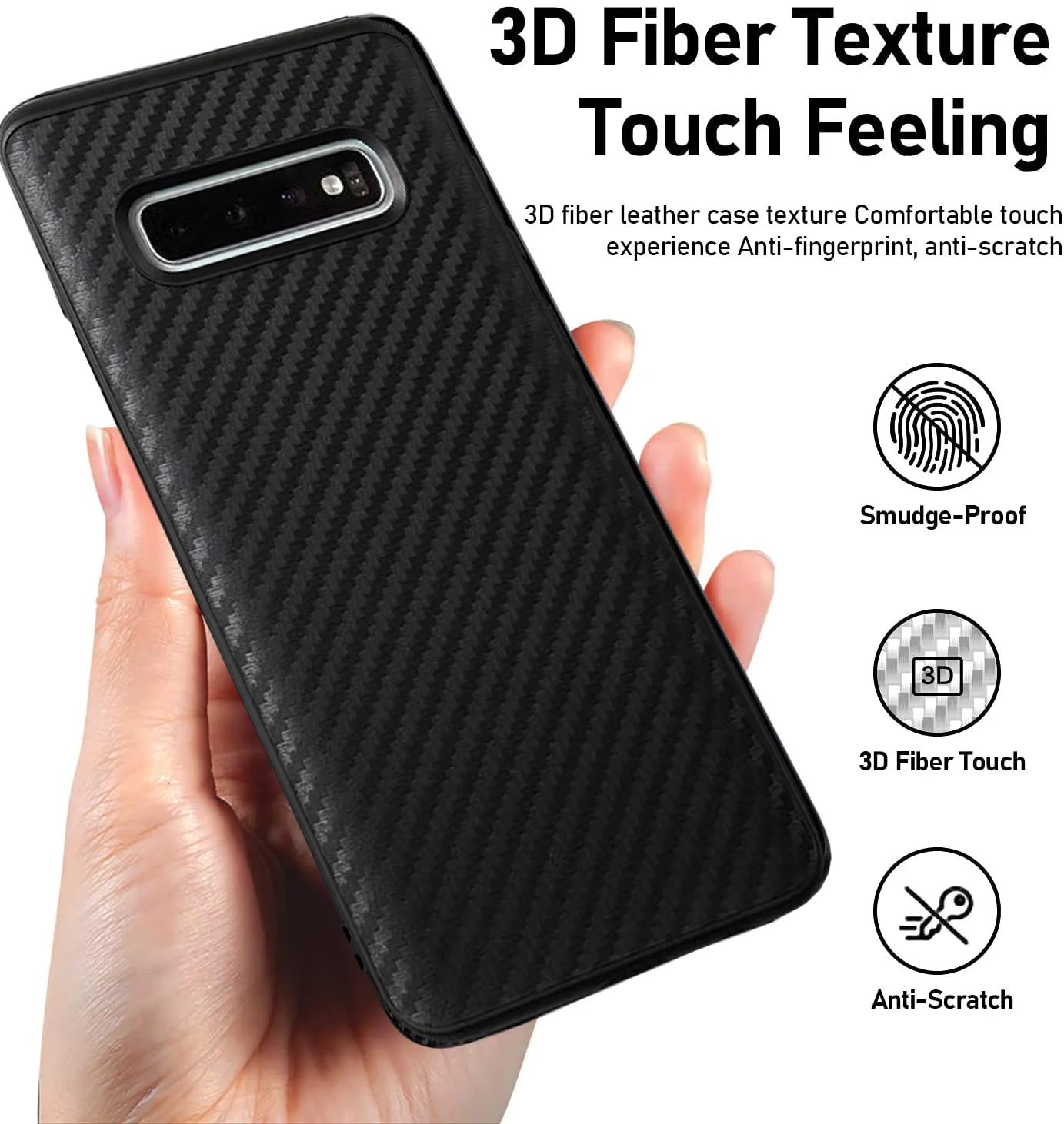 Ultra Thin Carbon Fiber Texure Soft TPU Case Cover sFor Samsung