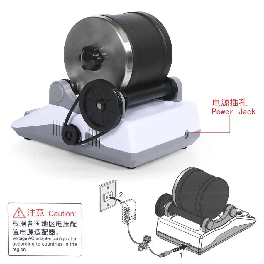 Electric Gem Polishing Machine Children's Fun Physics Science Experiment Set DIY Stone Polishing Machine Test Toy 5