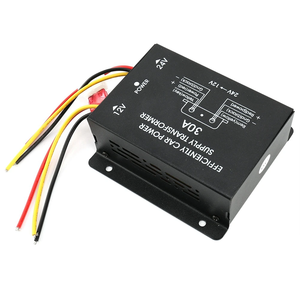 자동차 전원 공급 장치 변환기, 스텝 다운 인버터, 24V-12V DC 24V-12V 전력 변환기, 30A