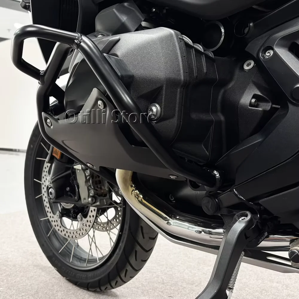 R1300GSA 2024 2025 엔진 보호 가드 오토바이 크래시 바 탱크 가드 프로텍터 블랙 (BMW R1300GS 어드벤처 R1300GS ADV 용)