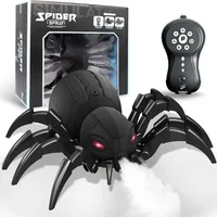 RC Spider Robot Remote Control Spider Toys with Spray/Light/Music Gifts for 6 -12 Year Old Boys Halloween Easter Toys for Kids 1