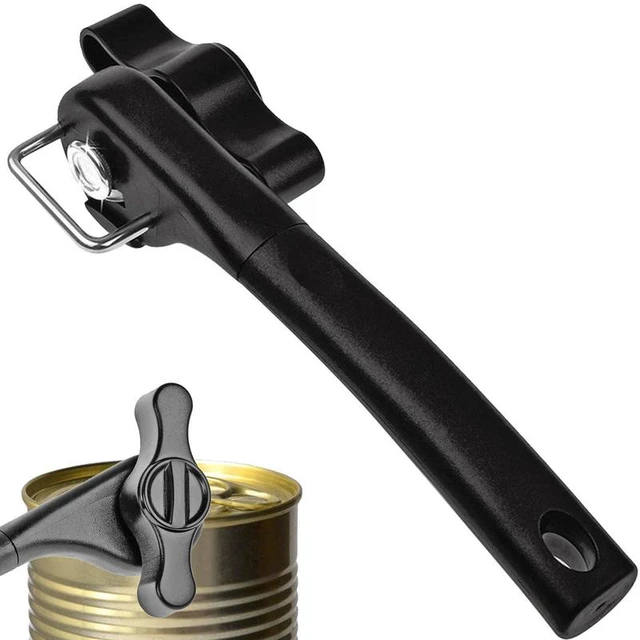 Focus Swing Style Steel Easy Crank Manual Can Opener with Black