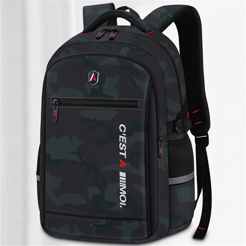 Large Capacity Men's Backpack Men Bag Lightweight Nylon Fabric Travel Backpack School Bag Fashion Casual Men's Laptop Backpacks 1