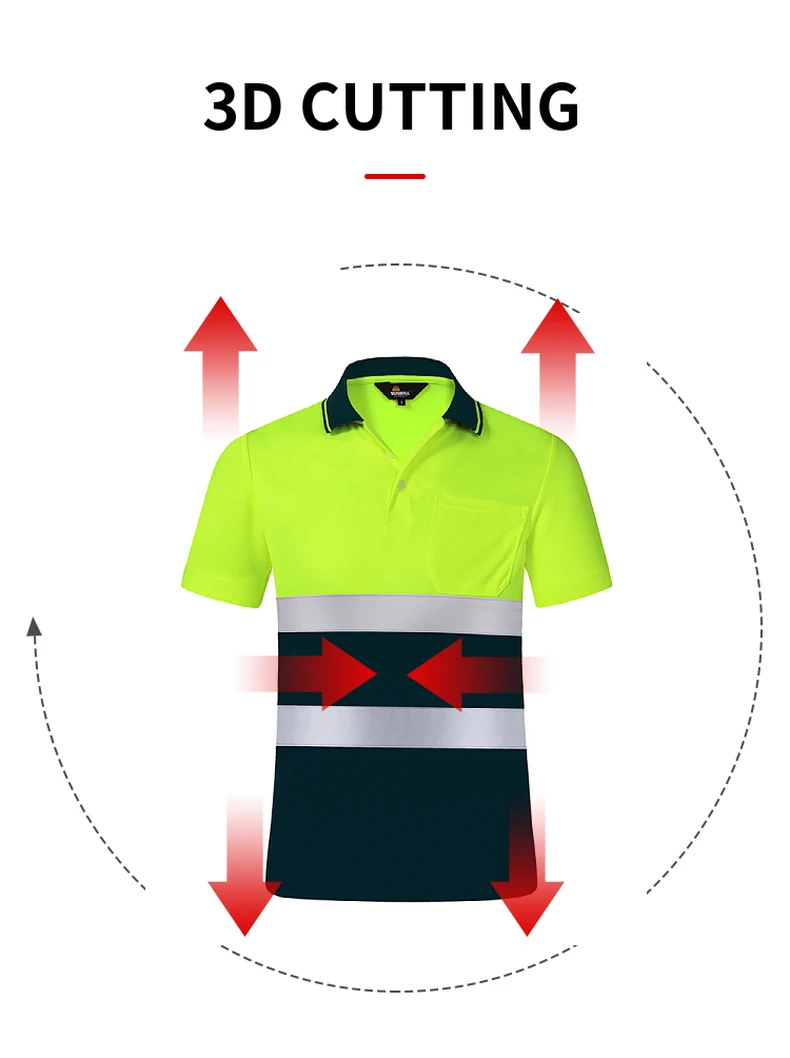 Work Shirt Men Safety Polo Shirt Summer Construction Workwear With Reflective Stripes 17 S7054d9327a99424eac3b7b1c226269d35