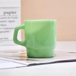 Korean Style Personalized Jade Glass Travel Mug - 230ml (D)