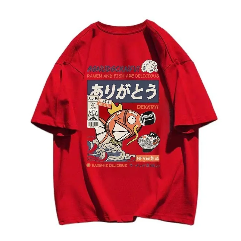 Kids Sleepwear Clothing Pure Cotton T-shirt Japanese Anime Men/women T Shirts Tops Casual Whole Family Short Sleeve Tees