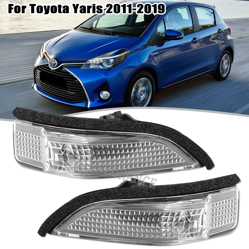 

For Toyota Yaris 2011 2012 2013 2014 2015 2016 2017 2018 2019 Side Rearview Mirror Light Indicator Turn Signal Lamp Without Bulb