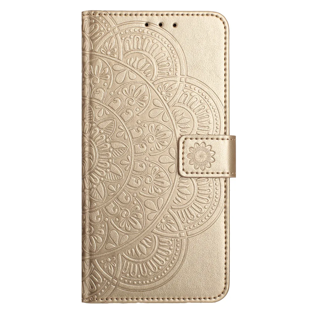 Butterfly Flower Leather Phone Wallet Case with Card Holder and Flip Cover