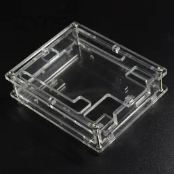Sleek Black ABS Plastic Electronics Enclosure with Transparent Top (DIY White)