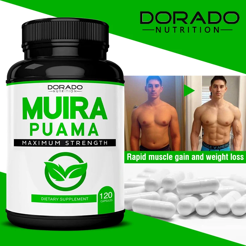 

Natural Premium Muira Puama Root Extract Capsules 1000 Mg - Made In The USA - Quality Assured Gluten Free