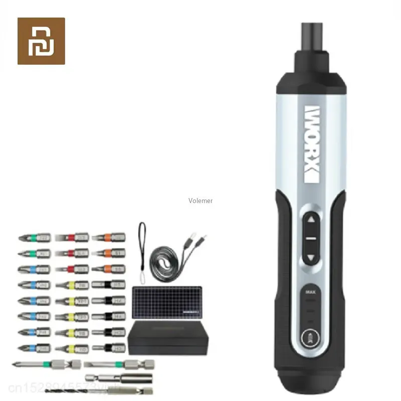 

Набор электрических мини-отверток Youpin Worx WX240.1 4 в, умные беспроводные отвертки, USB перезаряжаемая ручка с набором из 28 бит Dri