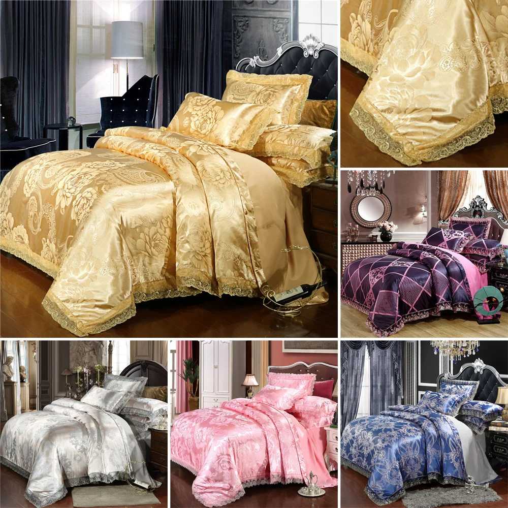 LuxuryStyleBeautifulJacquardQuiltCoversSetBeddingSet23Pcs