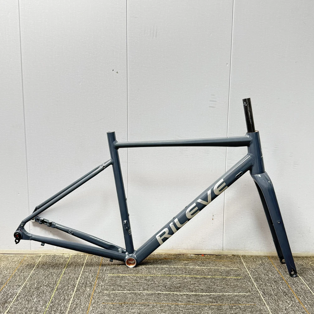 700C Disc Brake Road Bike Frame Aluminum W Carbon Fork 460 500 520mm 700c-disc-brake-road-bike-frame-aluminum-w-carbon-fork-460-500-520mm