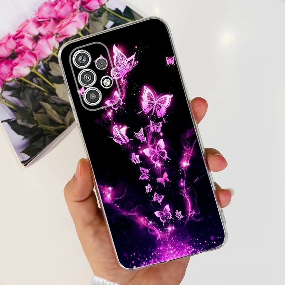 Cute Butterfly Cartoon Soft Silicone Clear Phone Case Cover