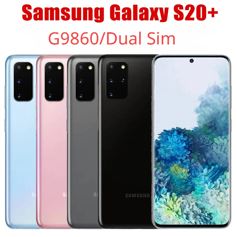 

Original Unlocked Samsung Galaxy S20+ S20 Plus 5G Dual Sim G9860 6.7" 12GB RAM 128GB ROM Snapdragon 865 NFC 4 Camera Smart Phone