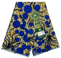 African Fabric Wholesale 6 Yards Wax Prints For Dress Sewing 1