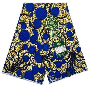 African Fabric Wholesale 6 Yards Wax Prints For Dress Sewing 1