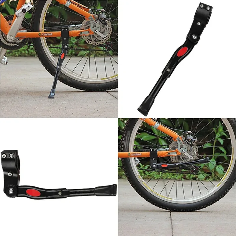 Highway Bike Aluminum Pedal Adjustable Mountain Support, Side Rear Aluminum Alloy Material, Long and Short Single Support