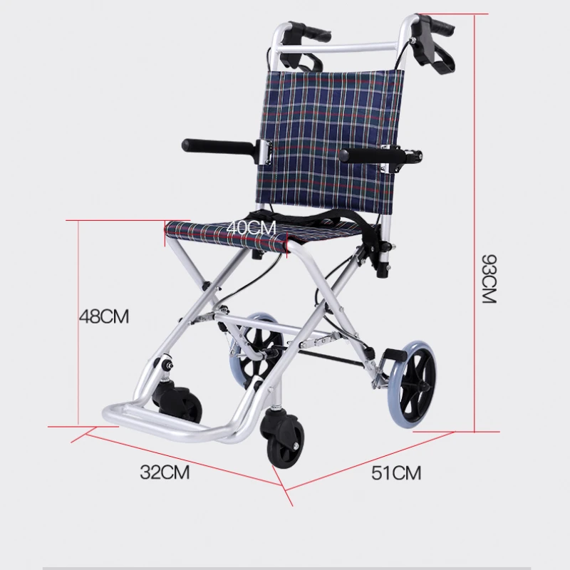 Mini Shopping Cart for Elderly Handcart Climb Walking Stick Airplane Wheelchair Wheels, Foldable Lightweight Walkers for Elderly