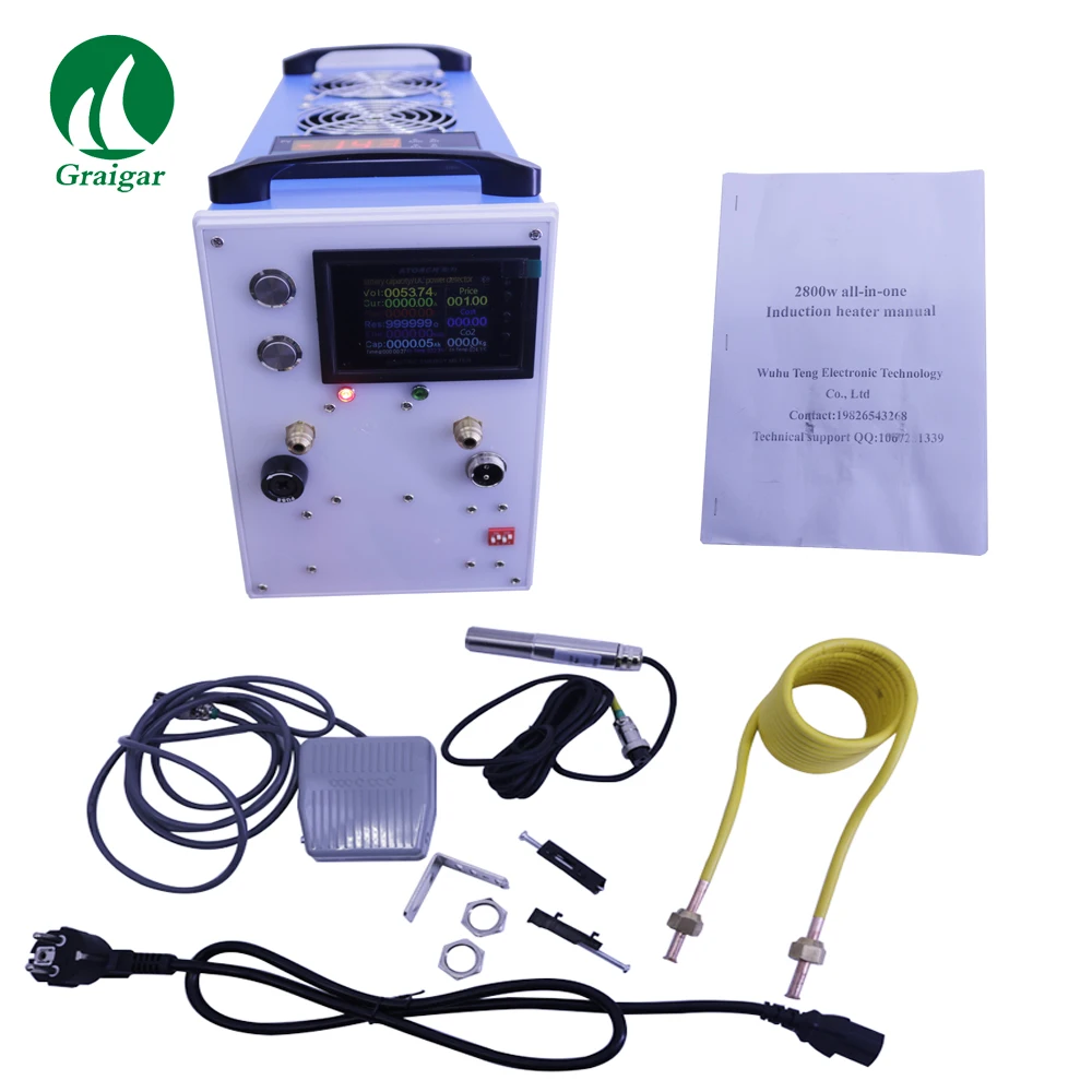 

ZVS-2800W Induction Heater Induction Heating Machine Metal Smelting Furnace